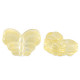 Glasperle 15mm Schmetterling - Yellow